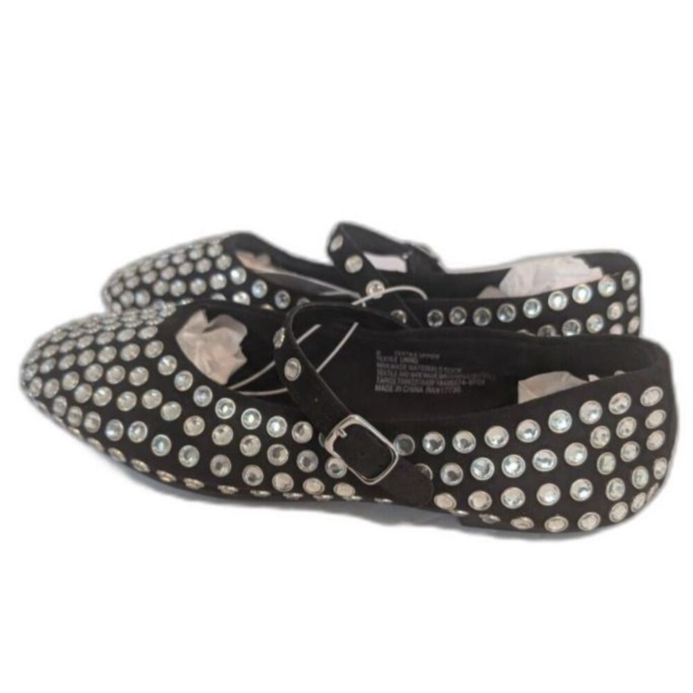 Women's Issa Rhinestone Mary Jane Ballet Flats - A New Day - Size 11